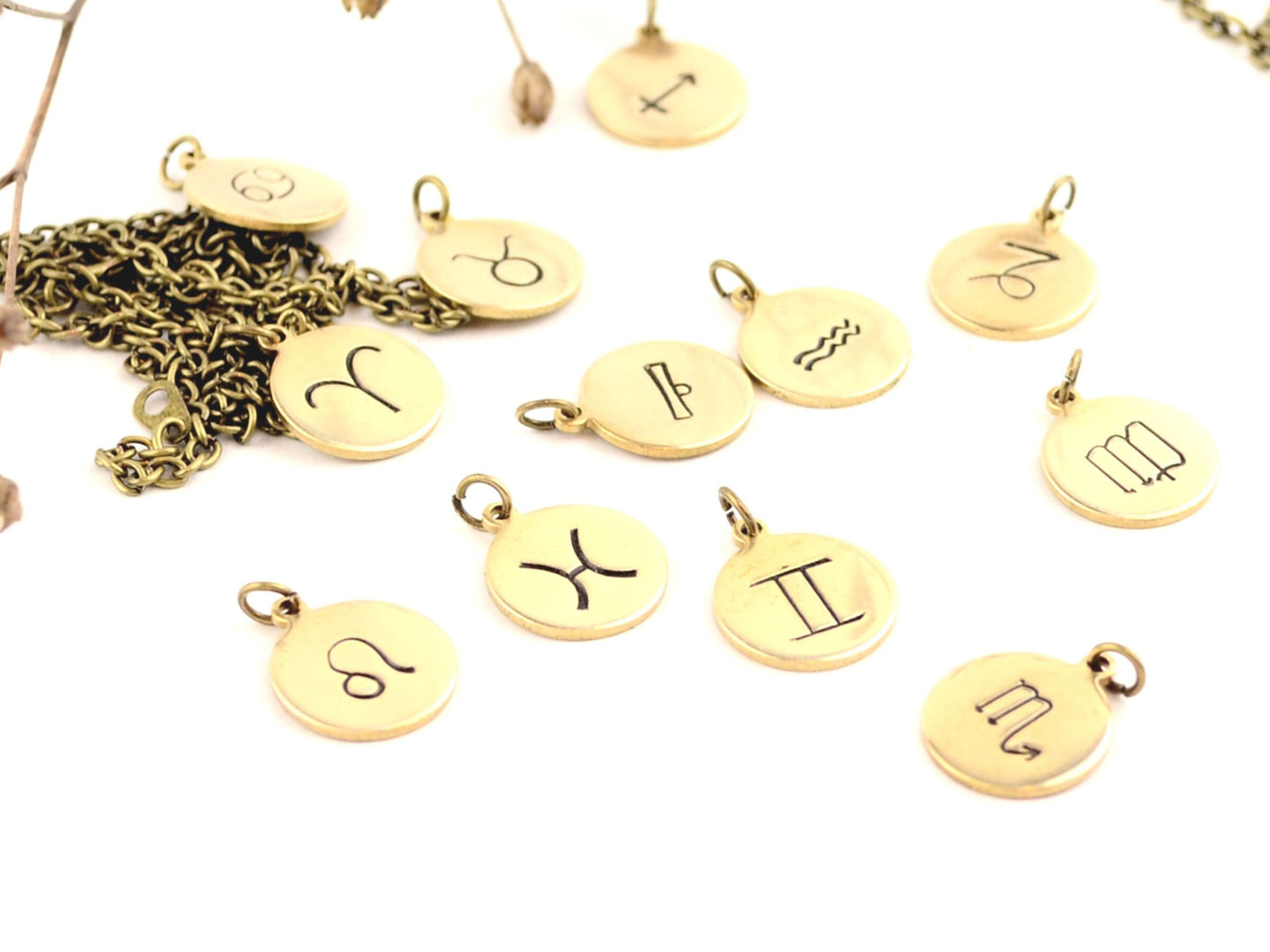 Delicate Star Sign Necklace // astrological sign necklace, astrology pendant, celestial jewellery, best friend gift