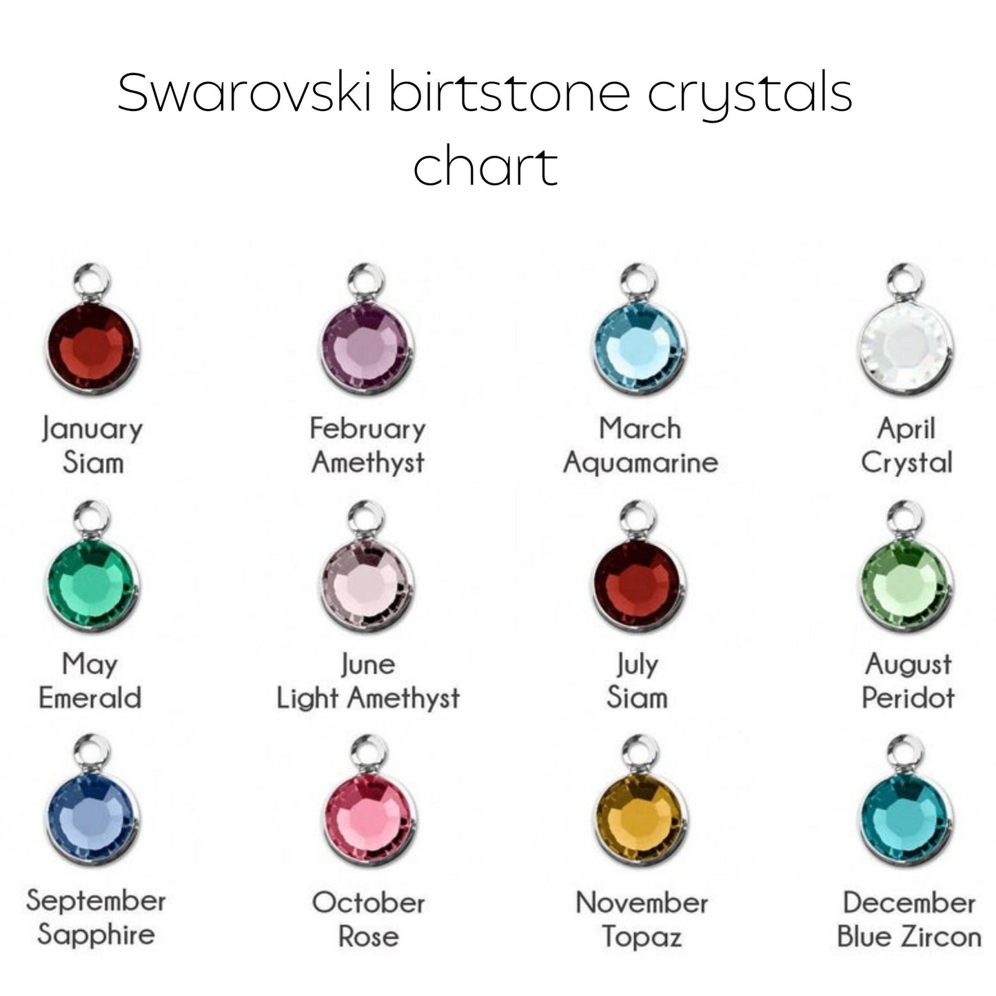 July Birthstone Minimalist Necklace// Swarovski Siam crystal pendant, July Cancer Leo birthday gift
