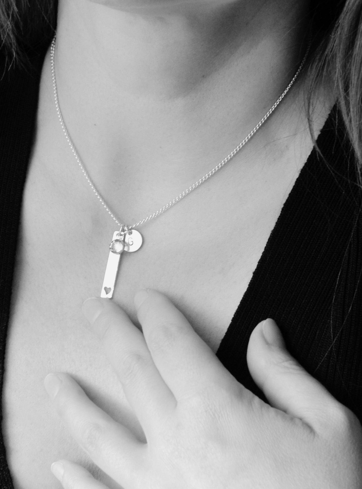 May Birthstone Minimalist Necklace// Swarovski Emerald crystal pendant, May Taurus Gemini birthday gift