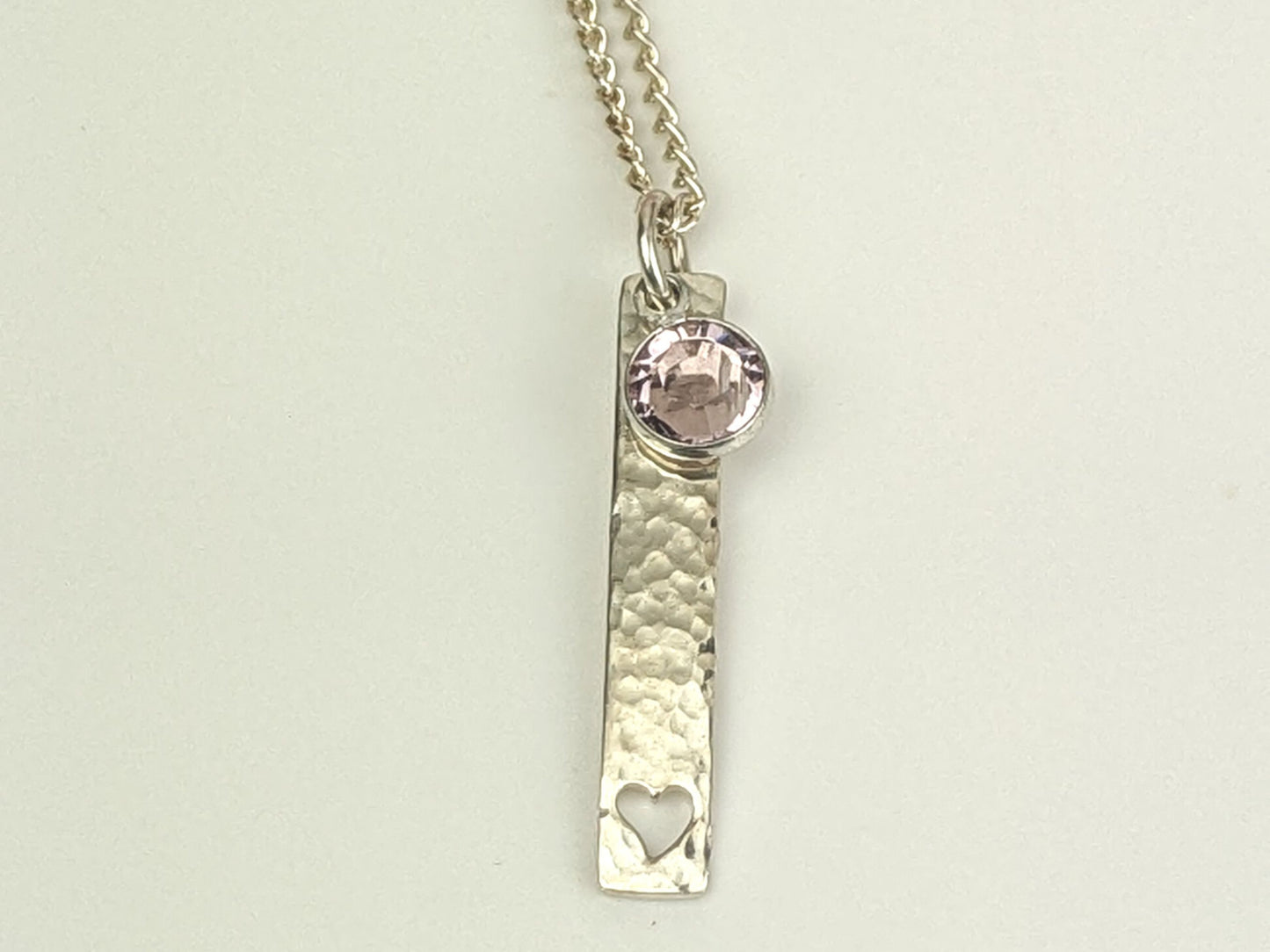 June Birthstone Minimalist Necklace // Swarovski Light Amethyst pendant, June Gemini Cancer birthday gift ideas