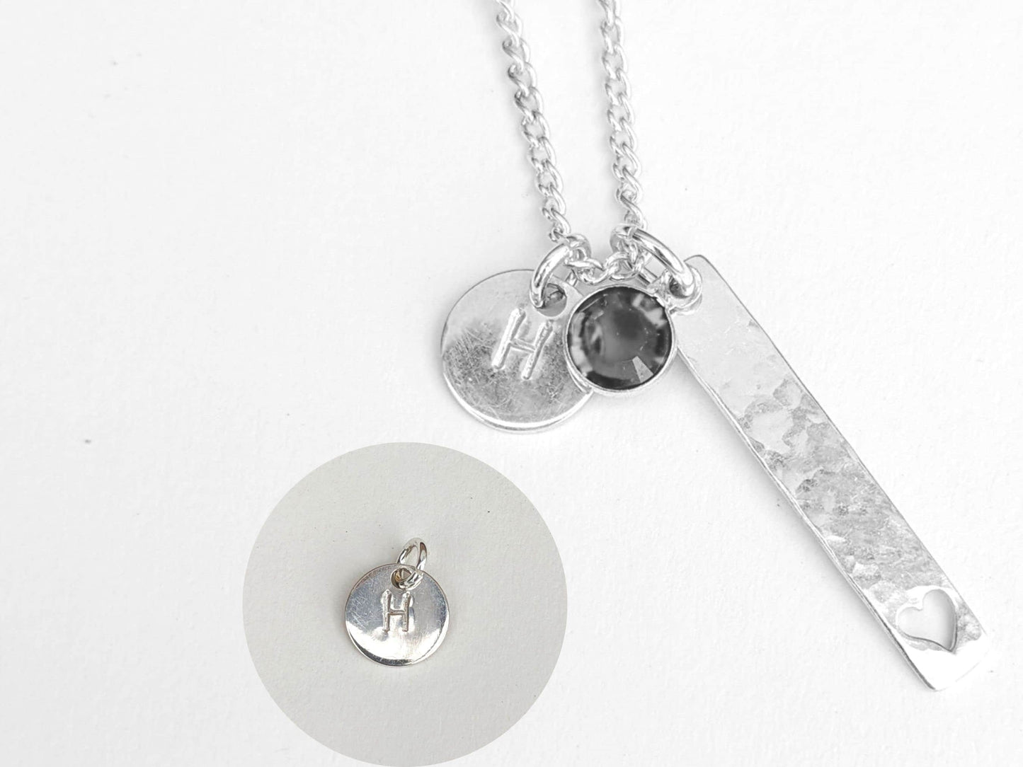 April Birthstone Minimalist Necklace// Swarovski Crystal zircon pendant, April Aries Taurus birthday gift
