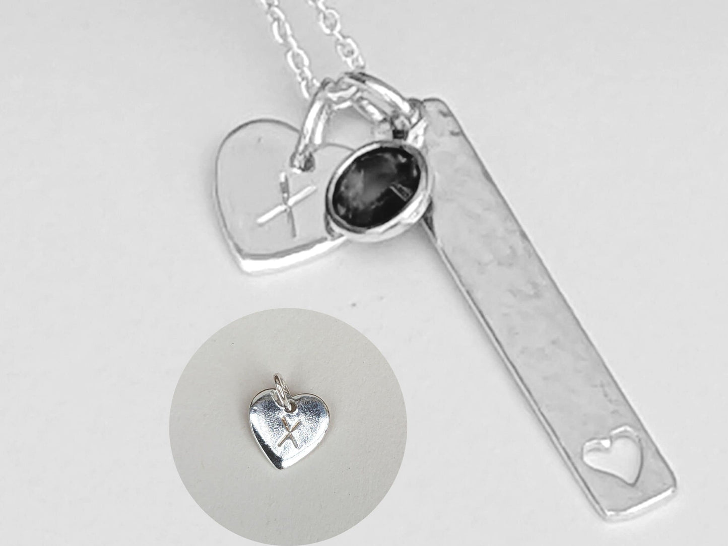 October Birthstone Minimalist Necklace// Swarovski Rose crystal pendant, October Libra Scorpio birthday gift