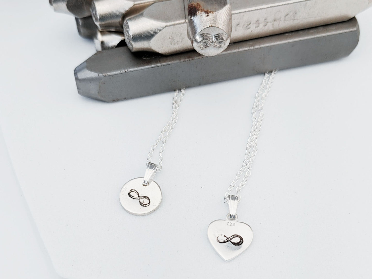 Infinity Charm Heart Necklace // timeless layering necklace, best friend pendant, friendship necklace, minimalist gift